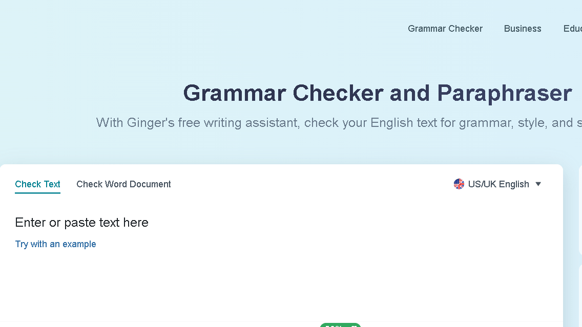 Ginger Grammar Checker and Paraphraser