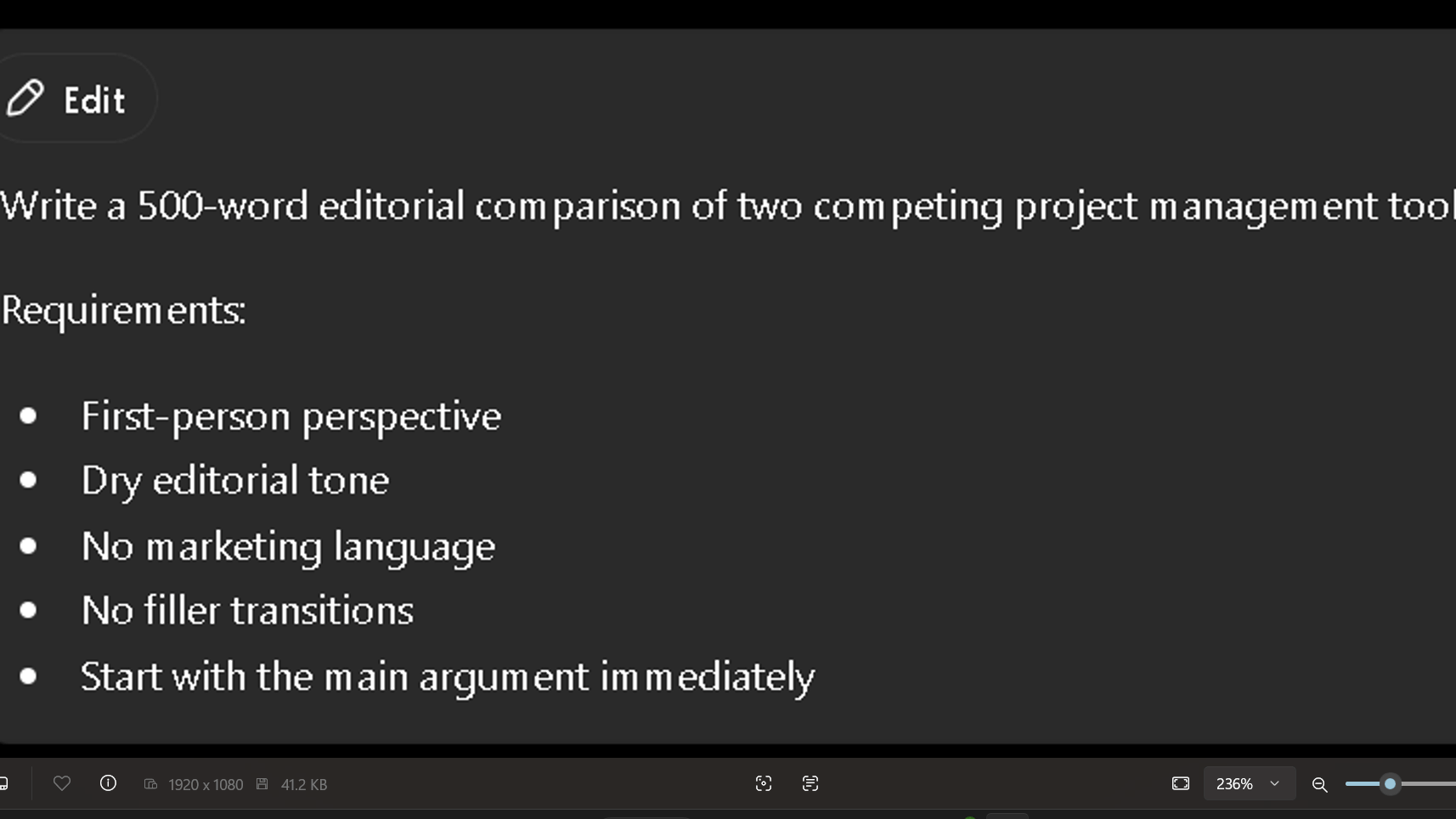 writing prompt for testing claude and chatgpt