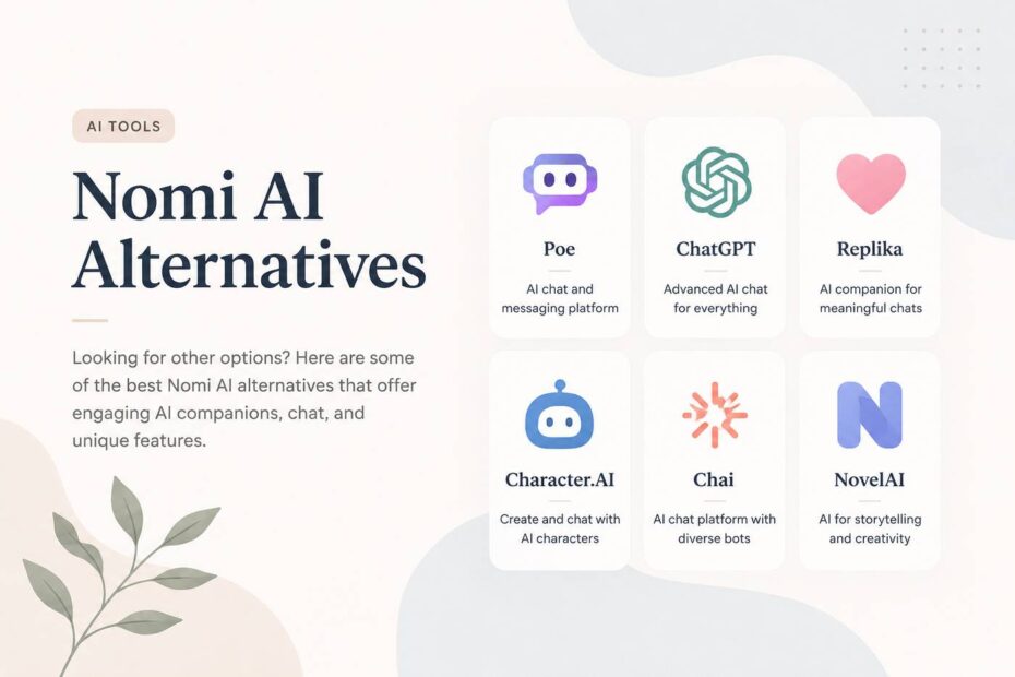 nomi ai alternatives