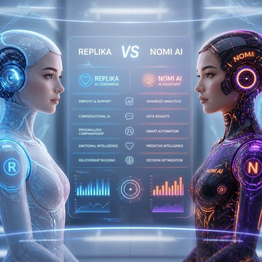 Relika Tab Replika vs Nomi AI (2026): I Tested Both for 3 Months - nenawow