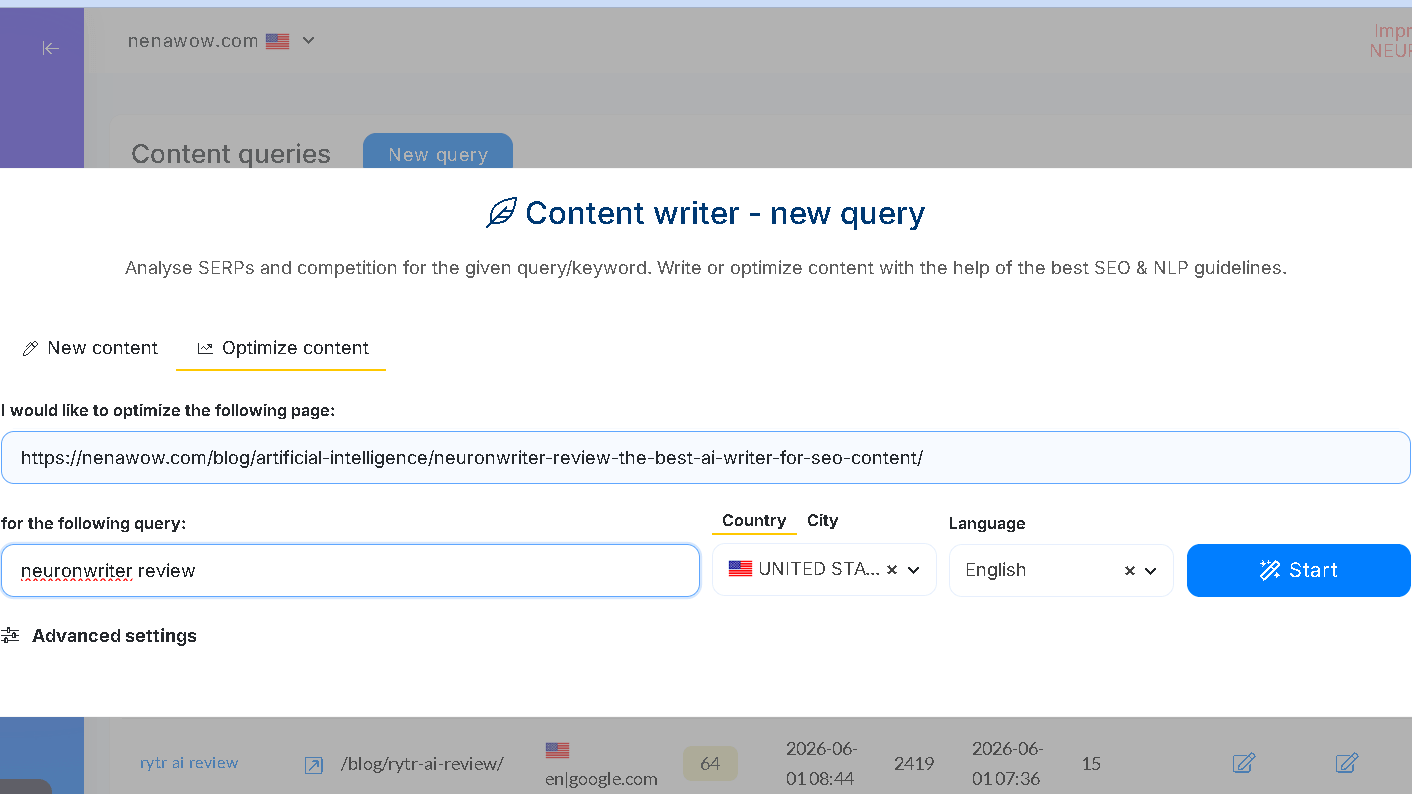 Analyse SERPs and competition
