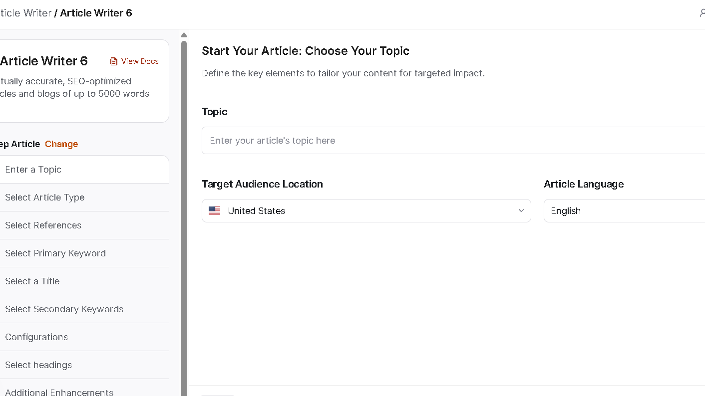 Writesoni AI Article Writer