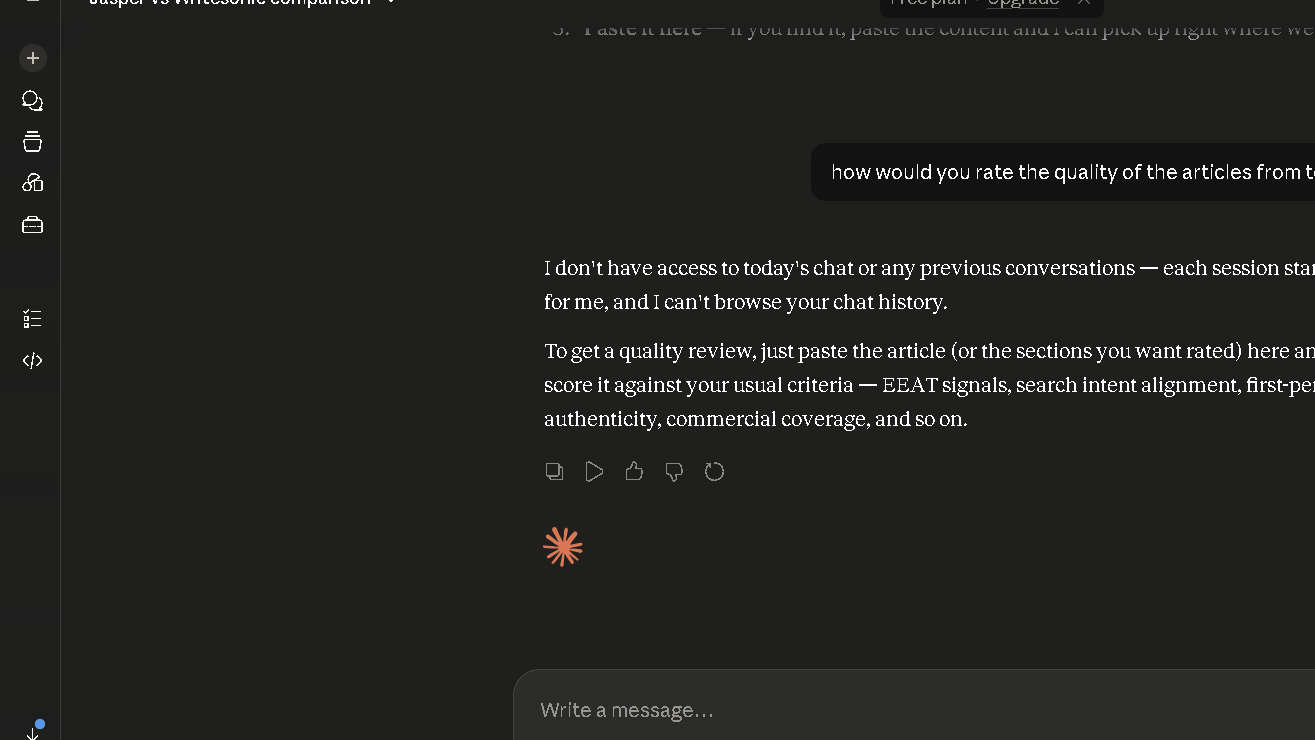 Claude User Interface