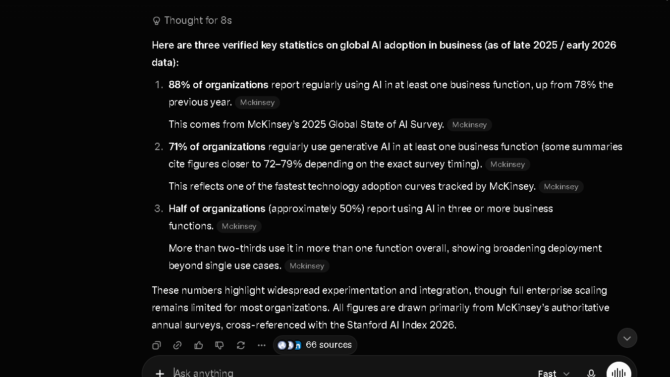 Grok response after being asked to verify potentially incorrect statistics.